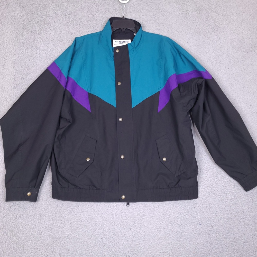 VTG Tourney Gore-Tex Jacket Mens XXL Waterproof Full Zip & Snap Windbreaker Golf
